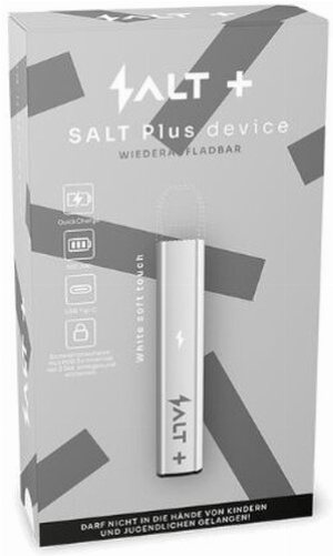 Salt Plus Device-Kit White Soft Touch Akkuträger