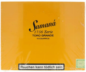 Samana 1756 Toro Grande Zigarren 10er Kiste