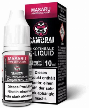 Samurai Nikotinsalz Liquid Masaru Himbeer Cassis 20mg
