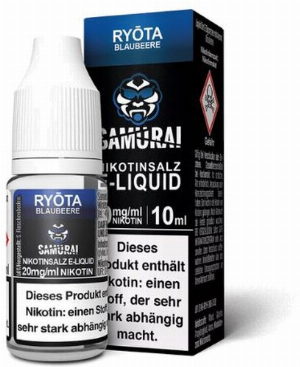 Samurai Nikotinsalz Liquid Ryota Blaubeere 20mg