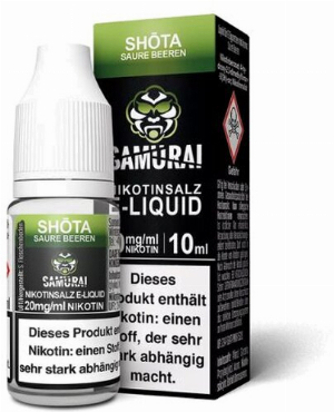 Samurai Nikotinsalz Liquid Shota Saure Beeren 20mg