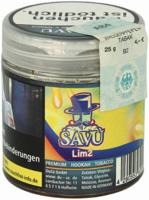 Savu Lim 2 25g Shisha Tabak