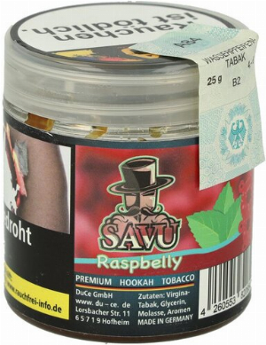 Savu Raspbelly 25g Shisha Tabak