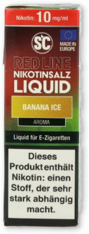 SC Red Line Nikotinsalz Liquid Banana Ice 10mg