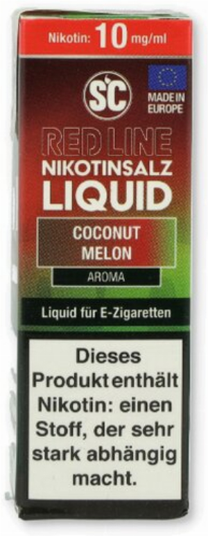 SC Red Line Nikotinsalz Liquid Coconut Melon 10mg