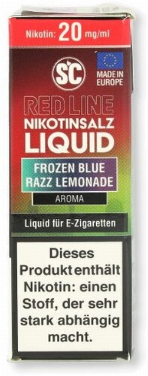 SC Red Line Nikotinsalz Liquid Frozen Blue Razz Lemonade 20mg