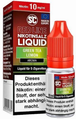 SC Red Line Nikotinsalz Liquid Green Tea Lemon 10mg