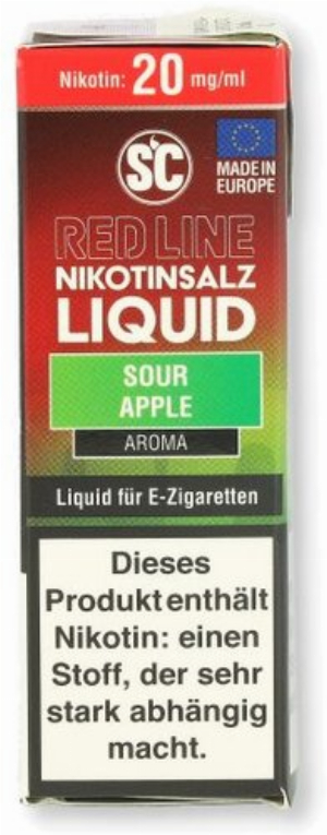 SC Red Line Nikotinsalz Liquid Sour Apple 20mg