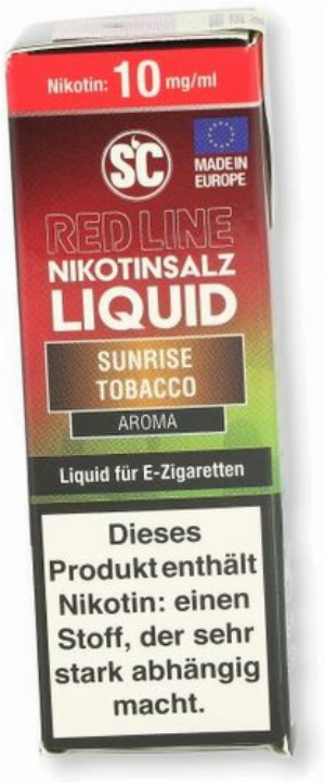 SC Red Line Nikotinsalz Liquid Sunrise Tobacco 10mg