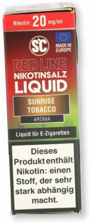 SC Red Line Nikotinsalz Liquid Sunrise Tobacco 20mg