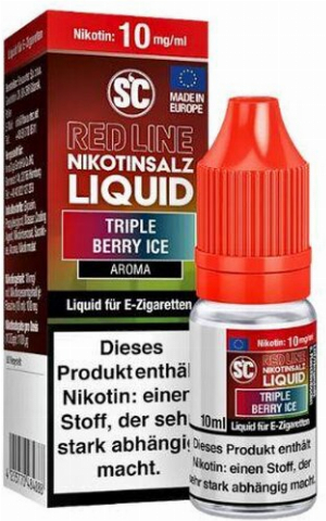 SC Red Line Nikotinsalz Liquid Triple Berry Ice 10mg