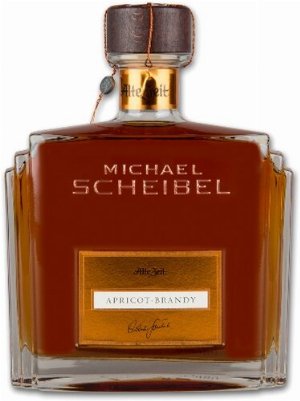 Scheibel Likör Alte Zeit Apricot Brandy 35% Vol. Holz Feuer Brand
