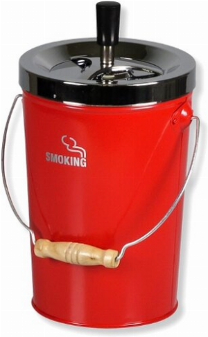 Schleuderascher Kübel Smoking Rot