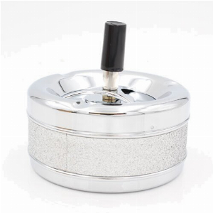 Schleuderascher Metall Glitzer Silver