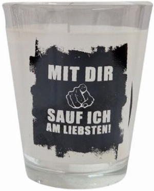 Schnapsglas MIT DIR SAUF ICH AM LIEBSTEN 4cl