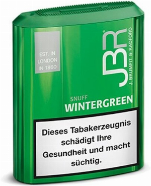 JBR Wintergreen Schnupftabak 10g Dose Snuff
