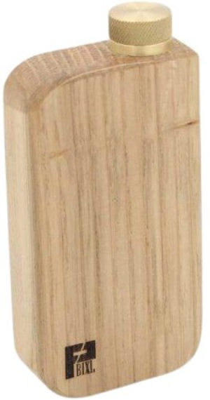 Schnupftabakdose Naturholz Eiche mit Messingverschluss