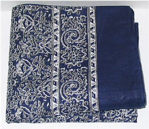 Schnupftuch 111 Türk.Blau