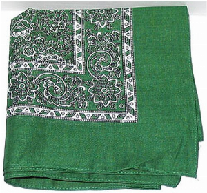 Schnupftuch 131 Türk.Grün