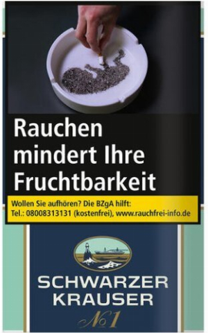 Schwarzer Krauser Tabak No 1 Feinschnitt 30g Päckchen