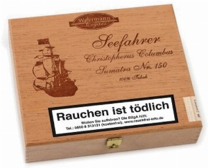 Seefahrer Zigarren Christopherus Columbus Sumatra No. 150