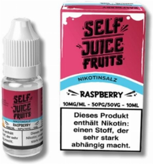 Self Juice Nikotinsalz Liquid Raspberry 10ml 10mg/ml