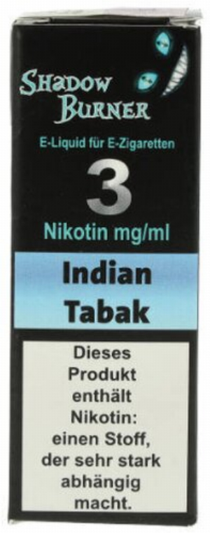 Shadow Burner E-Liquid Indian Tabak 3mg