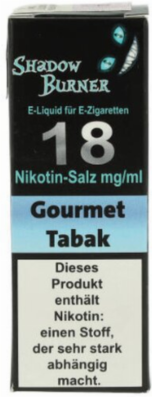 Shadow Burner Nikotinsalz Liquid Gourmet Tabak 18mg