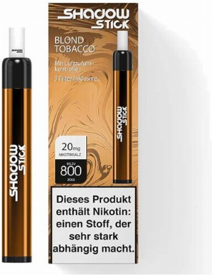 Shadow Stick Einweg E-Shisha Blond Tobacco 20mg