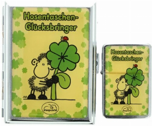 Sheepworld Hosentaschen-Glücksbringer Z-Plus Set, chrom