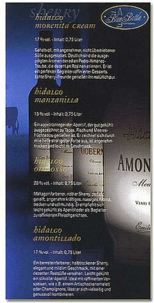 Sherry Hidalgo Amontillado Spirituosen