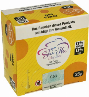 Shi-Ha Magic Sheets High Quality Vaporizing Sheets DAMLA GUM 0% Nikotin 0% Tabak 25g