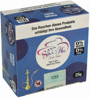 Shi-Ha Magic Sheets High Quality Vaporizing Sheets FRESH BBRY 0% Nikotin 0% Tabak 25g