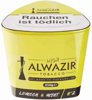 Shisha Tabak Al Wazir Lemon & Mynt No2 - 250g Dose