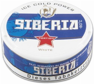 Siberia 80° Snus Blue White Ice Cold Power Chewing Bags