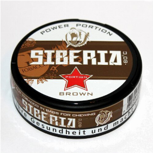 Siberia 80° Snus Brown Power Portion Chewing Bags (Artikel wird nicht mehr hergestellt)