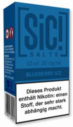 SiC! Salts Nikotinsalz Liquid Blueberry Ice 10ml 20mg/ml