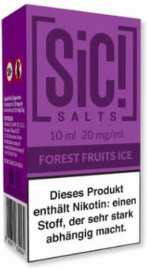 SiC! Salts Nikotinsalz Liquid Forest Fruits Ice 10ml 20mg/ml