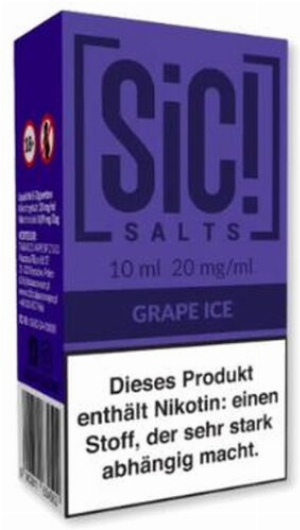 SiC! Salts Nikotinsalz Liquid Grape Ice 10ml 20mg/ml