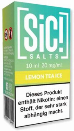 SiC! Salts Nikotinsalz Liquid Lemon Tea Ice 10ml 20mg/ml