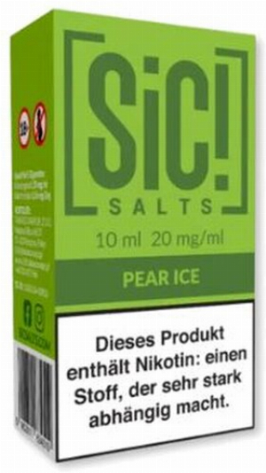 SiC! Salts Nikotinsalz Liquid Pear Ice 10ml 20mg/ml