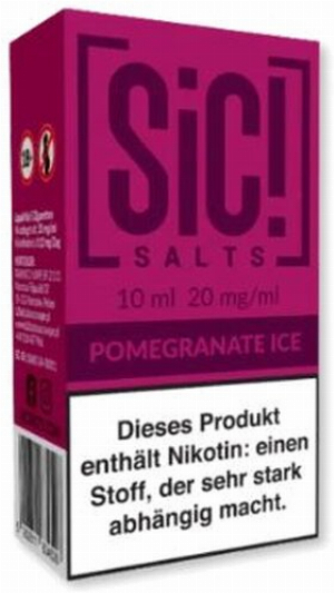 SiC! Salts Nikotinsalz Liquid Pomegranate Ice 10ml 20mg/ml