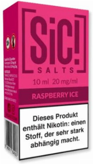 SiC! Salts Nikotinsalz Liquid Raspberry Ice 10ml 20mg/ml