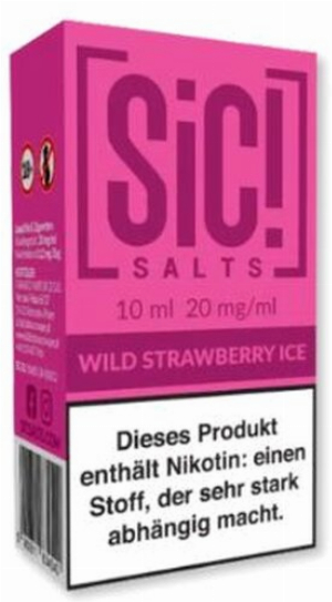 SiC! Salts Nikotinsalz Liquid Wild Strawberry Ice 10ml 20mg/ml