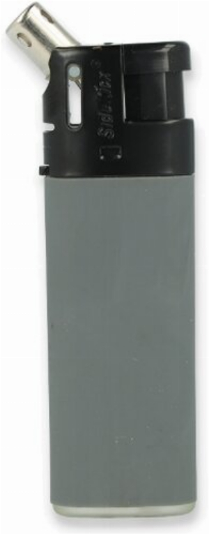 Sidekick Piezo Einwegfeuerzeug Rubber Grau