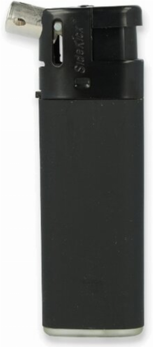 Sidekick Piezo Einwegfeuerzeug Rubber Schwarz