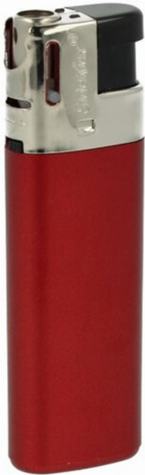 SideKick verstellbares Pfeifenfeuerzeug Metallic Rot