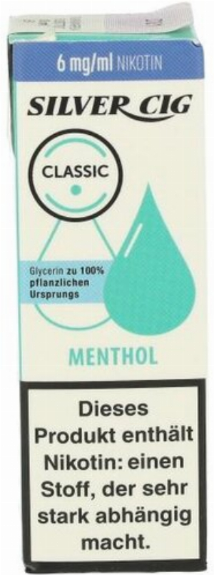 Silver Cig Liquid Classic Menthol 6mg