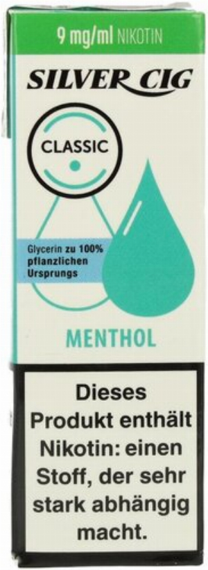Silver Cig Liquid Classic Menthol 9mg