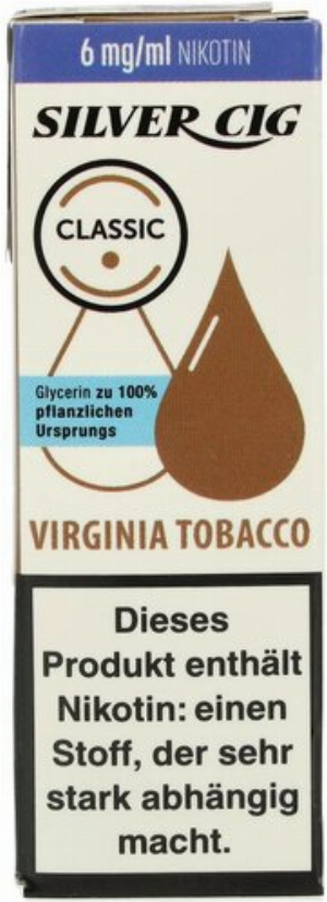 Silver Cig Liquid Classic Virginia Tobacco 6mg
